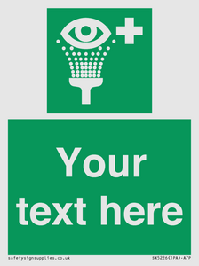 Custom Eye Wash Station Sign